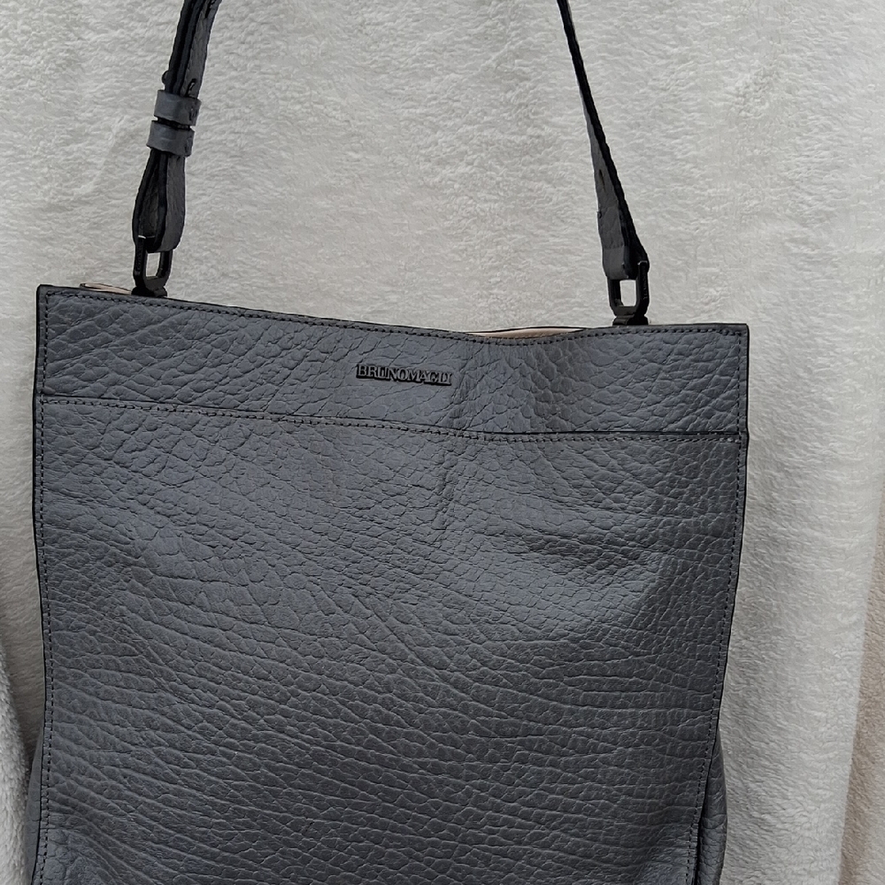 Brunomagii Charcoal Textured Shoulder Bag